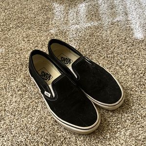 Black Slip On Vans Size 9